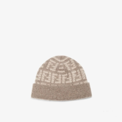 펜디 남/녀 베이지 비니 - Fendi Unisex Beige Beanie - acc1707x