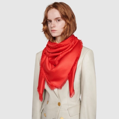 구찌 여성 레드 스카프 - Gucci Womens Red Scarf - acc1718x