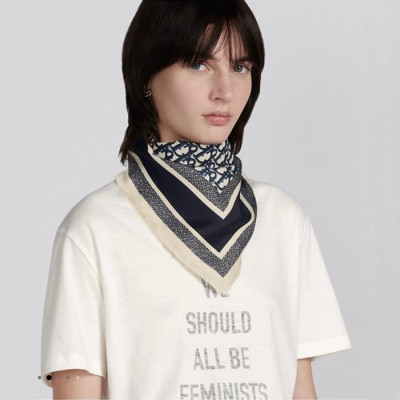 디올 여성 네이비 스카프 - Dior Womens Navy Scarf - acc1777x