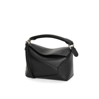 로에베 여성 블랙 퍼즐백 - Loewe Womens Black Puzzle Bag - lob930x