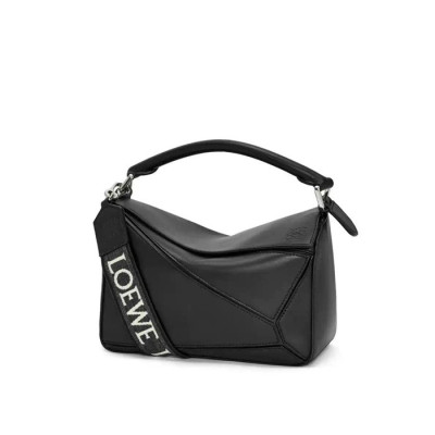 로에베 여성 블랙 퍼즐백 - Loewe Womens Black Puzzle Bag - lob950x