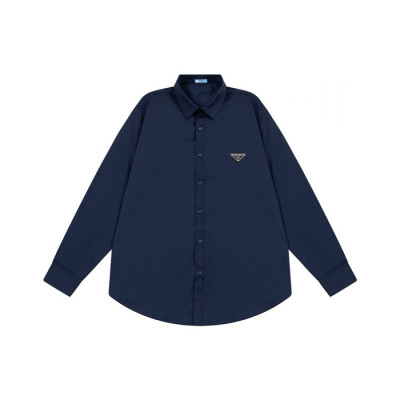 프라다 남성 모던 네이비 셔츠 - Prada Mens Navy Shirts - prc245x