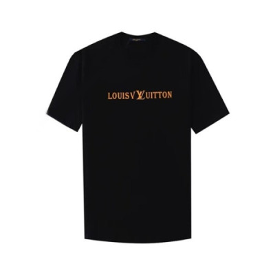 루이비통 남성 블랙 반팔티 - Louis vuitton Mens Black Tshirts - lvc246x