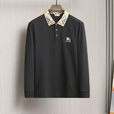 버버리 남성 폴로 블랙 맨투맨 - Burberry Mens Black Tshirts - buc282x