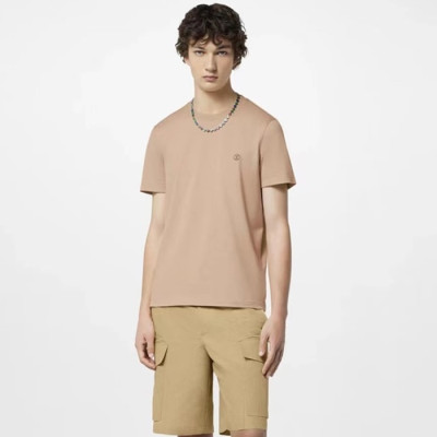 루이비통 남성 카멜 반팔티 - Louis vuitton Mens Camel Tshirts - lvc315x