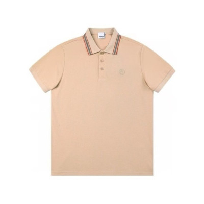 버버리 남성 카멜 폴로 반팔티 - Burberry Mens Camel Tshirts - buc288x