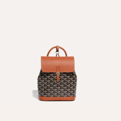 고야드 여성 블랙 탄 알팡 미니 백팩 - Goyard Womens Alpin Mini Back Pack - gob1034x