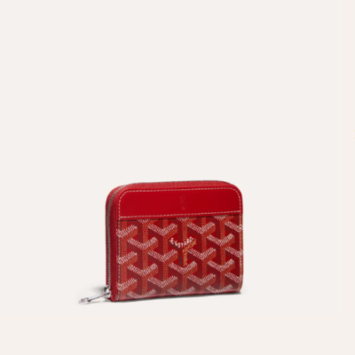 고야드 남/녀 마티뇽 레드 지갑 PM - Goyard Unisex Matignon Wallets - gow41x