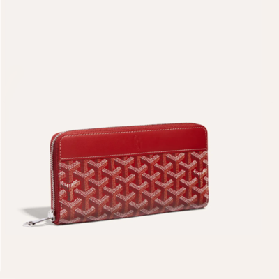 고야드 남/녀 마티뇽 레드 지갑 GM - Goyard Unisex Matignon Long Wallets - gow63x