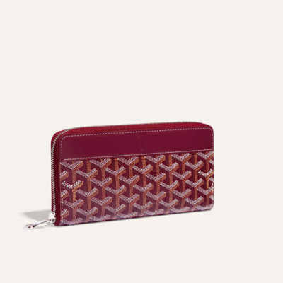 고야드 남/녀 마티뇽 버건디 지갑 GM - Goyard Unisex Matignon Long Wallets - gow72x