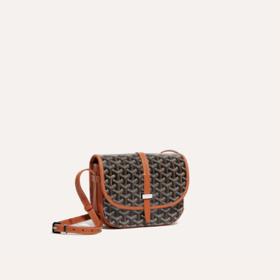 고야드 여성 블랙 탄 벨베데르 백 PM - Goyard Womens Belvedere Bag - gob1101x