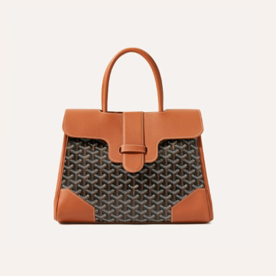 고야드 여성 블랙 탄 카바스 사이공 백 - Goyard Womens Saigocmmlty Tote Bag - gob1120x