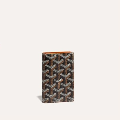 고야드 남/녀 블랙 탄 생피에르 카드 홀더 - Goyard Unisex Saint Pierre Card Holder - gow95x