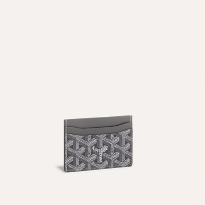 고야드 남/녀 그레이 생쉴피스 카드 홀더 - Goyard Unisex Saint Sulpice Card Holder - gow96x