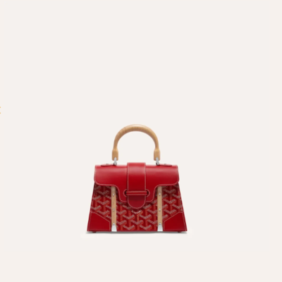 고야드 여성 레드 스트럭쳐 사이공 백 미니 - Goyard Womens Mini Structure Saigon Bag - gob1220x