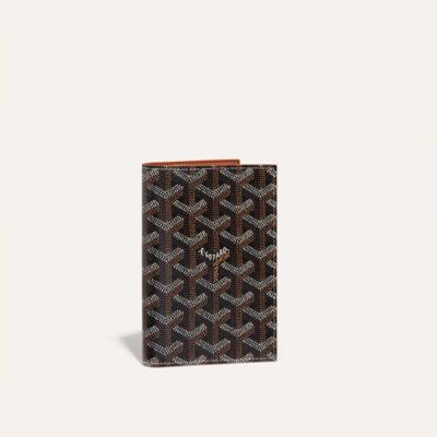 고야드 남/녀 블랙 탄 그르넬 여권 케이스 - Goyard Unisex Grenelle Passport Cover - gow161x