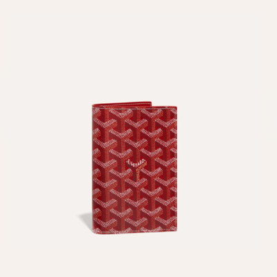 고야드 남/녀 레드 그르넬 여권 케이스 - Goyard Unisex Grenelle Passport Cover - gow162x