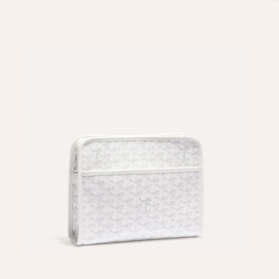 고야드 남/녀 화이트 쥬방스 백 GM - Goyard Unisex Jouvence GM Toilet Bag - gob1356x