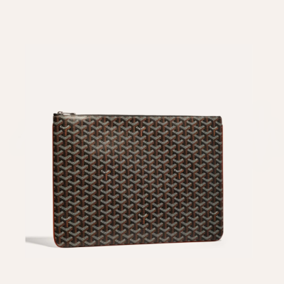 고야드 남/녀 블랙 탄 세나 클러치 MM/MGM/GM - Goyard Unisex Senat Clutch MM/MGM/GM - gob1358x