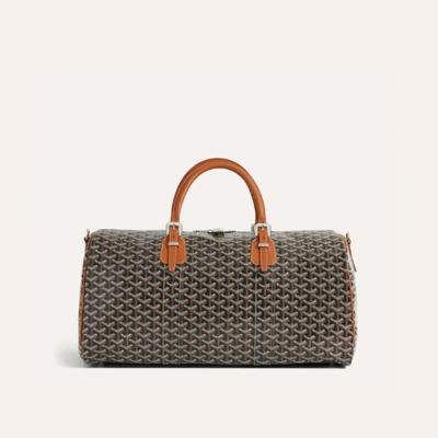 고야드 남/녀 블랙 탄 보스턴 백 45/50 - Goyard Unisex Boston Bag 45/50 - go1396x