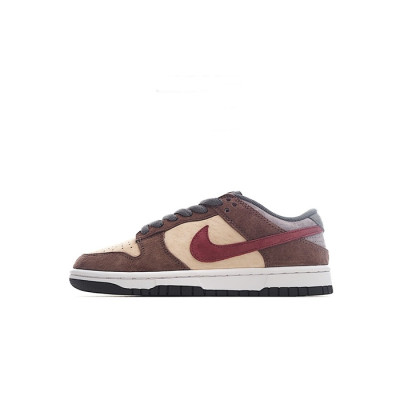 나이키 남/녀 브라운 스니커즈 - Nike SB Dunk Low Unisex Sneakers - nis228x