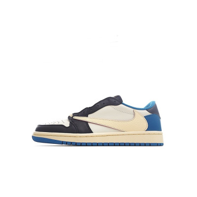 나이키 남/녀 블루 스니커즈 - Nike Air Jordan 1 Unisex Sneakers - nis243x