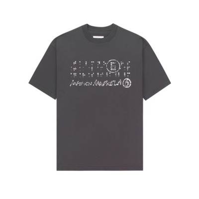 메종 마르지엘라 남/녀 그레이 티셔츠 - Maison Margiela Unisex Tshirts - mac322x