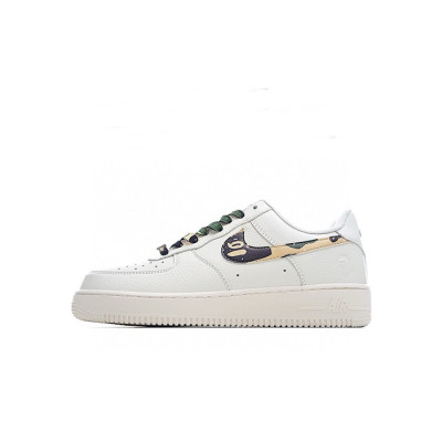 나이키 남/녀 화이트 스니커즈 - Nike Air Force 1 Unisex Sneakers - nis245x