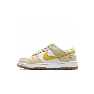 나이키 남/녀 옐로우 스니커즈 - Nike Dunk Low Unisex Sneakers - nis270x