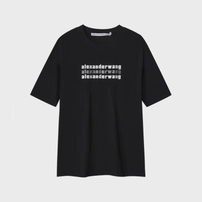 알렉산더왕 남성 블랙 반팔티 - Alexanderwang Mens Black Tshirts - alc240x