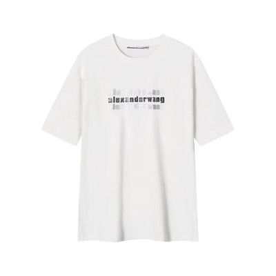 알렉산더왕 남성 화이트 반팔티 - Alexanderwang Mens White Tshirts - alc241x