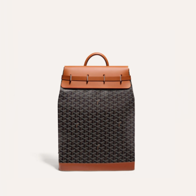 고야드 남성 블랙 탄 스티머 백 PM - Goyard Mens Steamer Bag PM - gob1452x