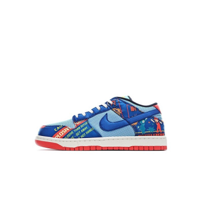 나이키 남/녀 블루 스니커즈 - Nike Dunk Low Unisex Sneakers - nis407x