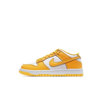 나이키 남/녀 오렌지 스니커즈 - Nike Dunk Low Unisex Sneakers - nis409x