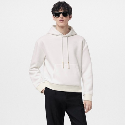 루이비통 남성 화이트 후디 - Louis vuitton Mens White Hoodie - lvc356x