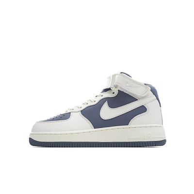 나이키 남/녀 딥그레이 하이탑 스니커즈 - Nike Air Force 1 Unisex Sneakers - nis472x