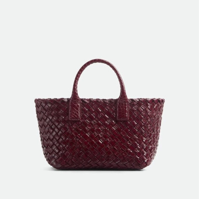 보테가 베네타 여성 버건디 미니 카바트 백- Bottega Veneta Womens Mini Cabat Bag - bvb1490x