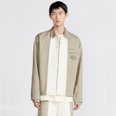 디올 남성 베이지 자켓 - Dior Mens Beige Jackets - dic442x