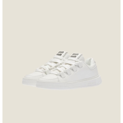 미우미우 여성 화이트 스니커즈 - Miumiu Womens White Sneakers - mis598x