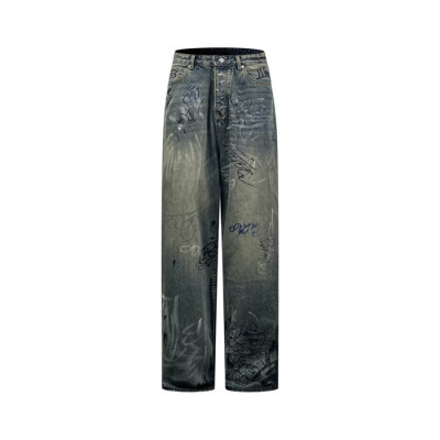 발렌시아가 남성 블루 청바지 - Balenciaga Mens Blue Jeans - bac530x