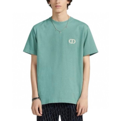 디올 남성 블루 반팔 티셔츠 - Dior Mens Blue Tshirts - dic575x