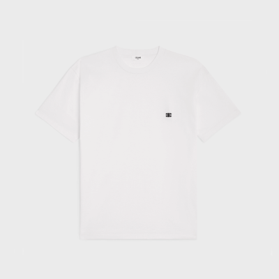 셀린느 남성 화이트 반팔 티셔츠 - Celine Mens White Tshirts - cec27x