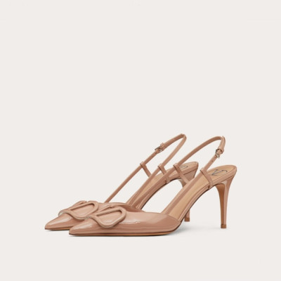 발렌티노 여성 베이지 누드 슬링백 - Valentino Womens Beige Nude Slingback - vas661x