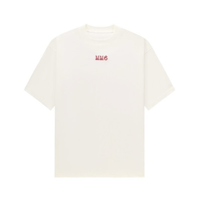 메종 마르지엘라 남/녀 아이보리 반팔 티셔츠 - Maison Margiela Unisex Ivory Tshirts - mac766x