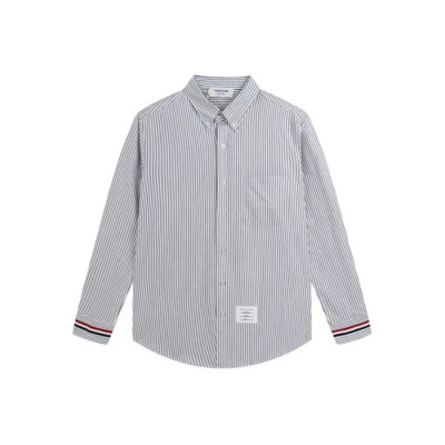 톰브라운 남성 그레이 셔츠 - Thom Browne Mens Gray Tshirts - thc60x