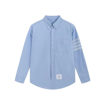 톰브라운 남성 블루 셔츠 - Thom Browne Mens Blue Shirts - thc64x