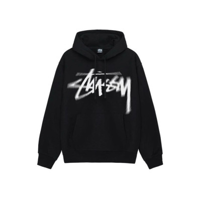 스터시 남성 블랙 후드티 - Stussy Mens Black Hoodie - stc862x