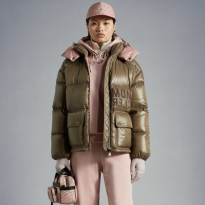 몽클레어 여성 아바예 여성 숏 다운 패딩 자켓 - Moncler Womens Brown Padding - moc906x