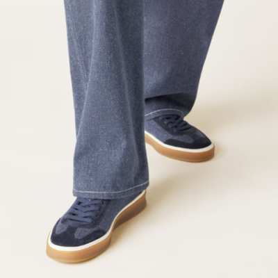 로로피아나 남성 테니스워크 스니커즈 - Loro Piana Mens Blue Sneakers - lps669x