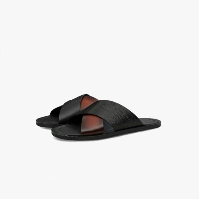 벨루티 남성 브라운 슬리퍼 - Berluti Mens Brown Slippers - bes724x